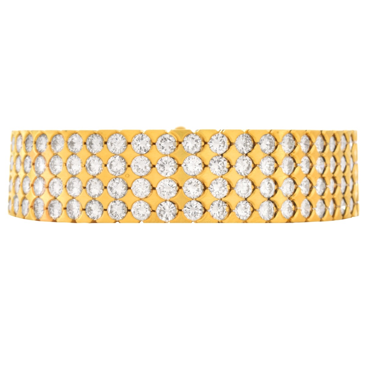 22.0ct TW Diamond and 18K Gold Bracelet