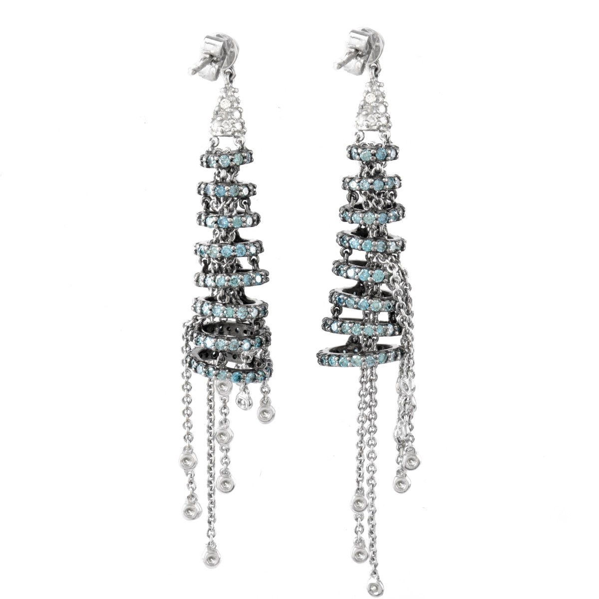 Diamond and 18K Earrings