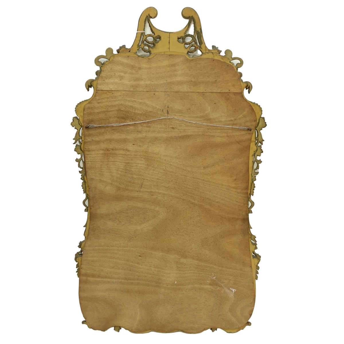 Antique Gilt Wood Carved Shell Mirror