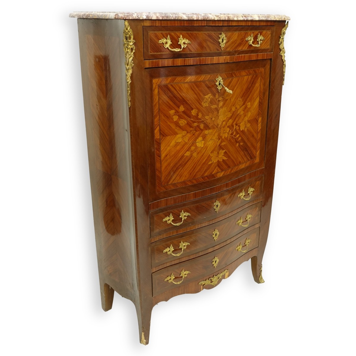 French Louis XVI Style Secretaire Abattant