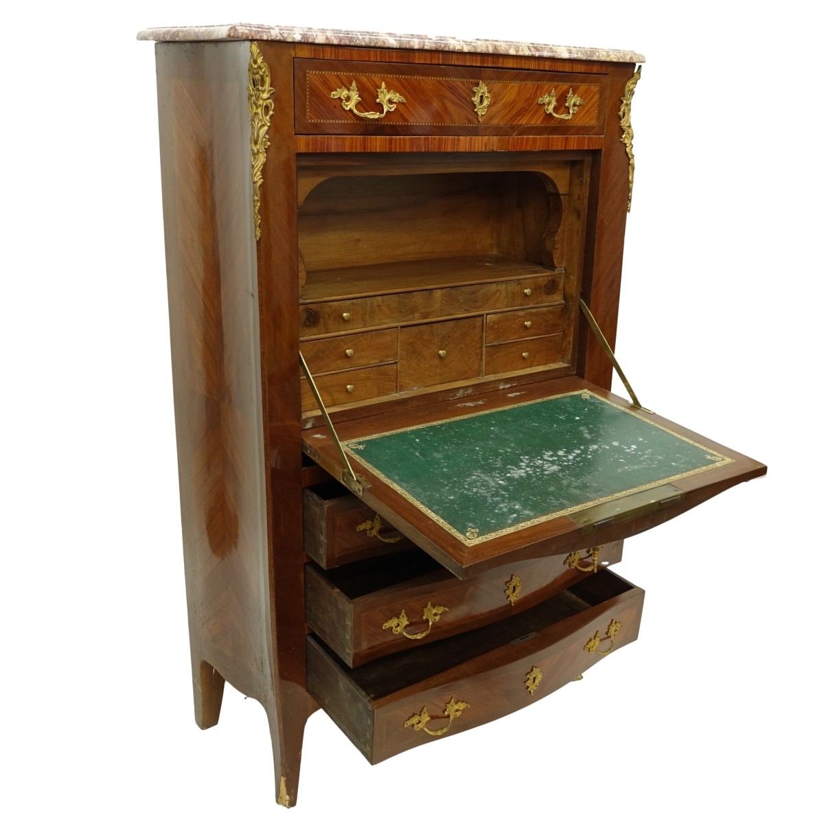 French Louis XVI Style Secretaire Abattant