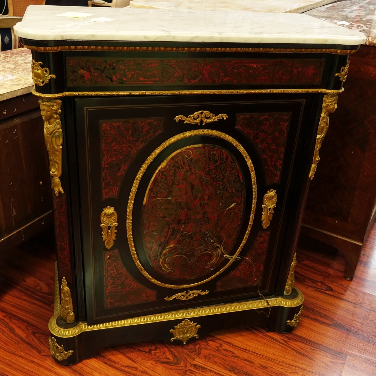 French Napoleon III Boulle Side Cabinet