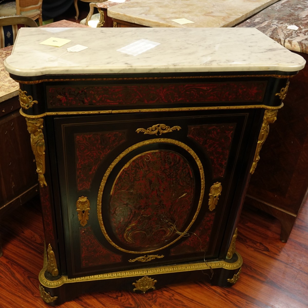 French Napoleon III Boulle Side Cabinet