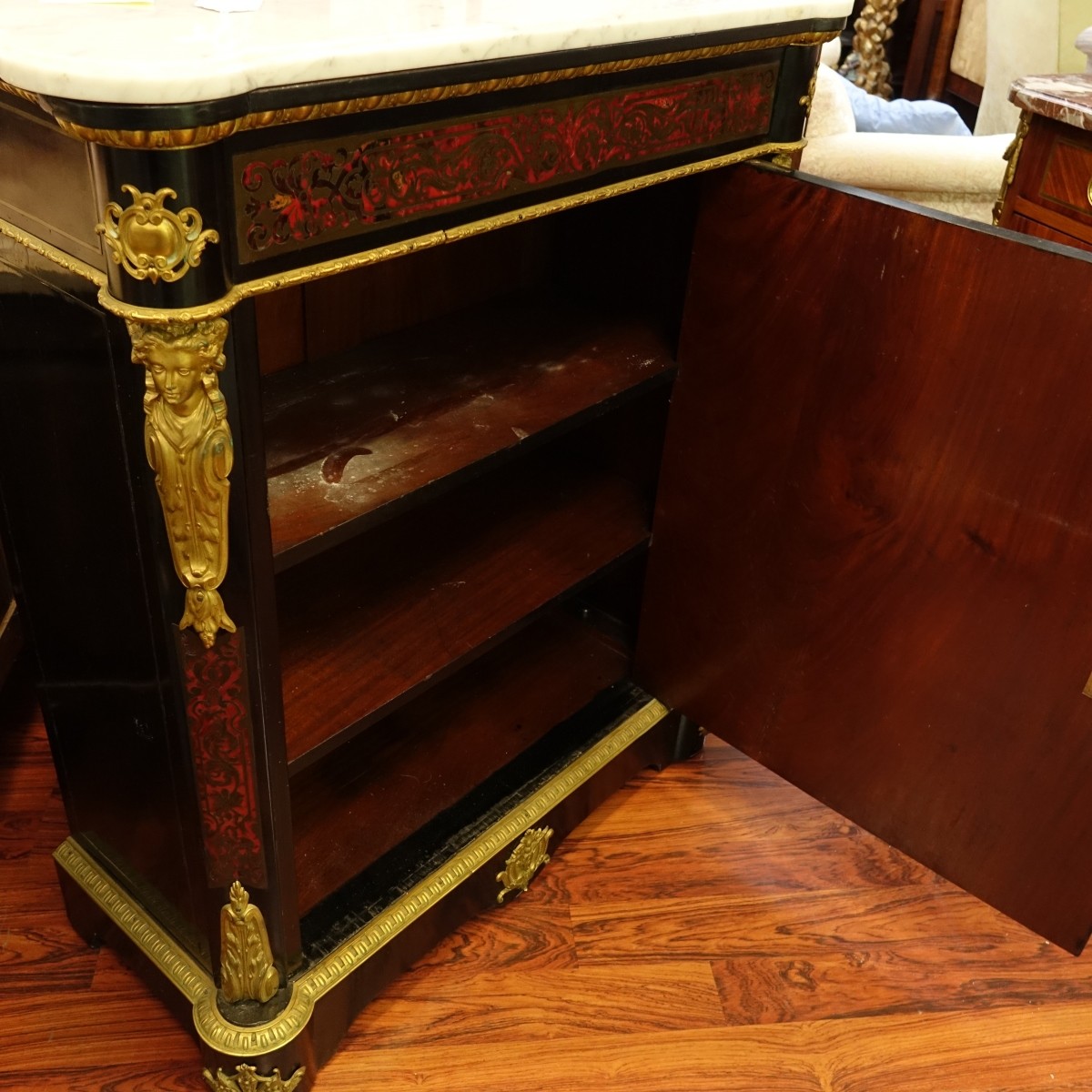 French Napoleon III Boulle Side Cabinet