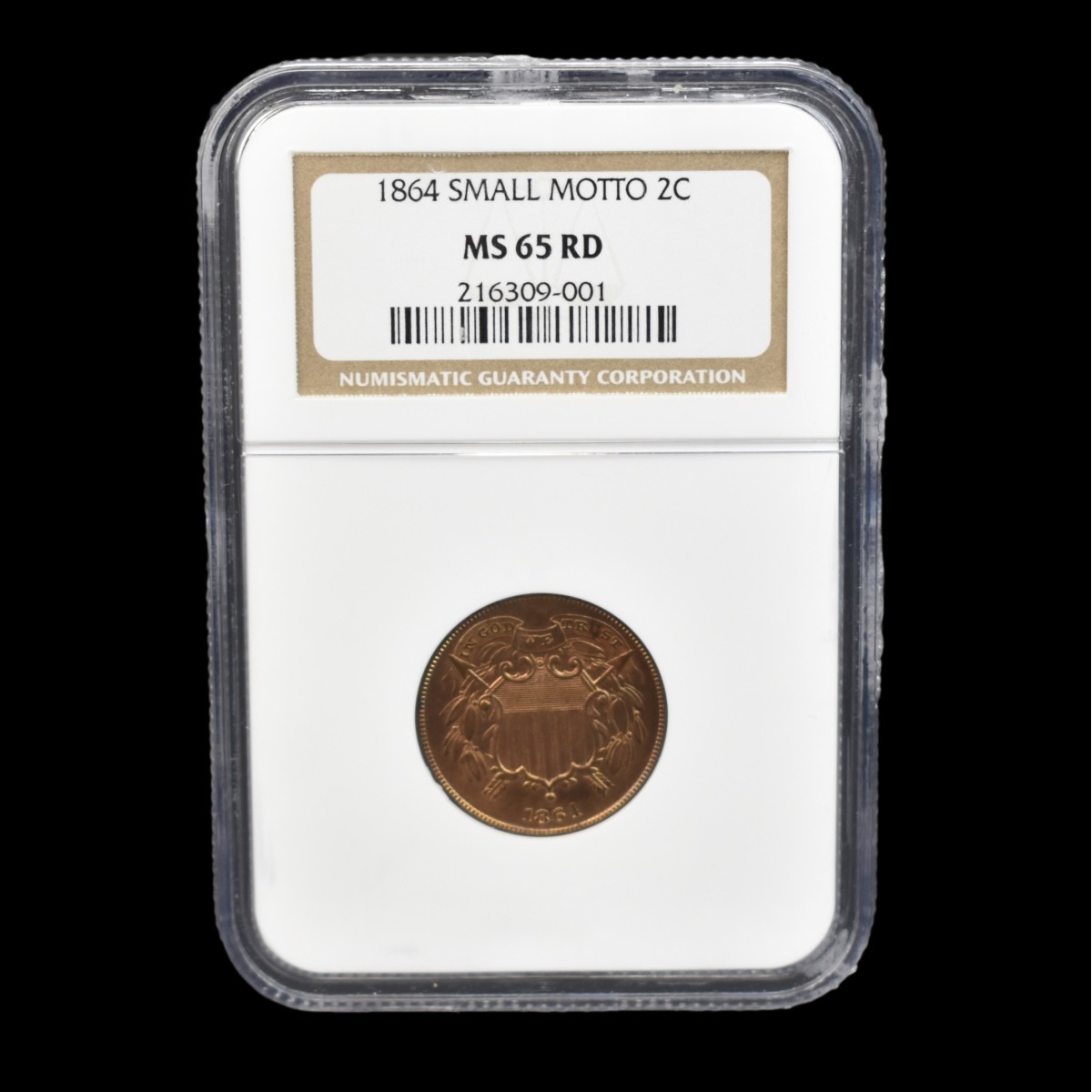 1864 US Shield Two Cent