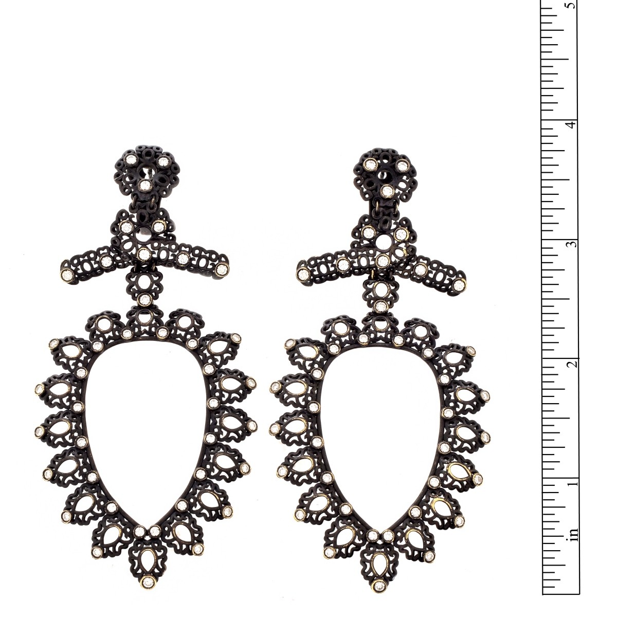 Repossi Diamond and 18K Earrings