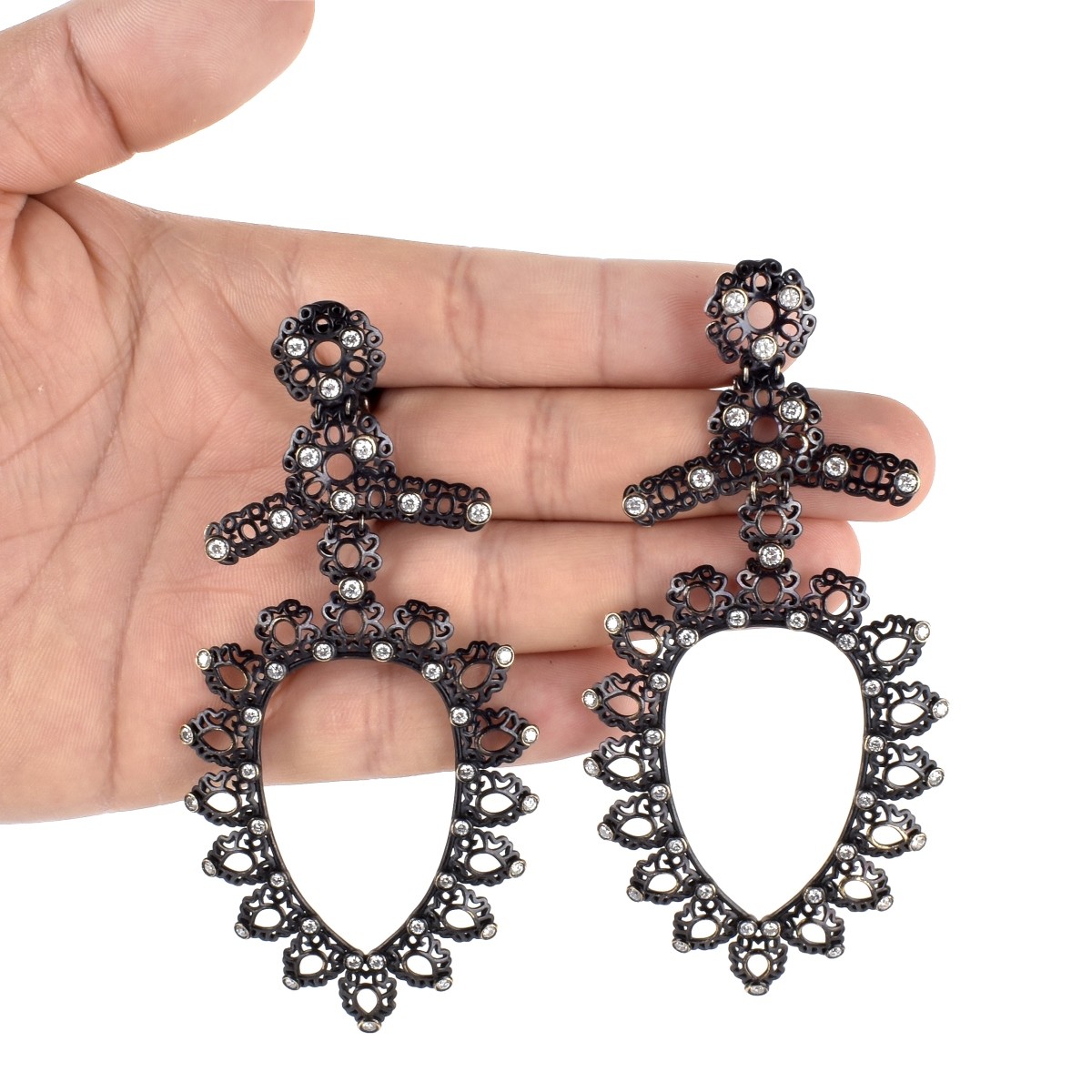 Repossi Diamond and 18K Earrings