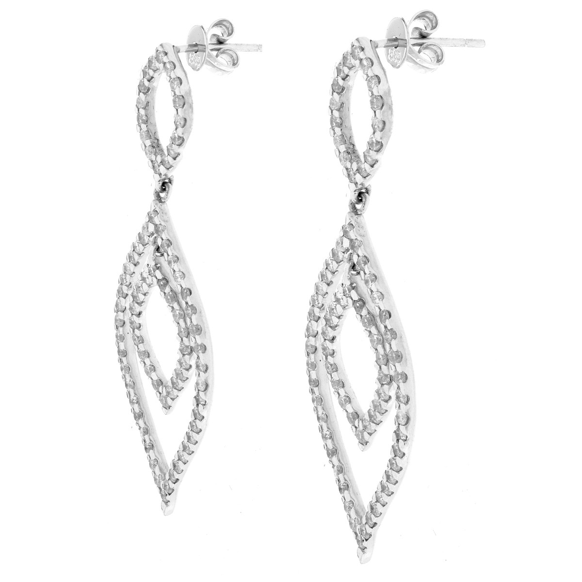 Diamond and 14K Earrings