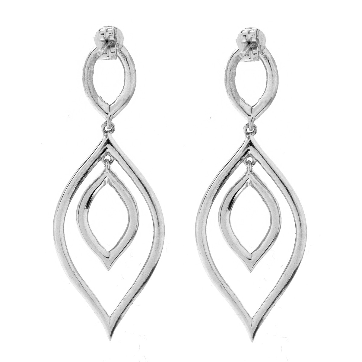 Diamond and 14K Earrings