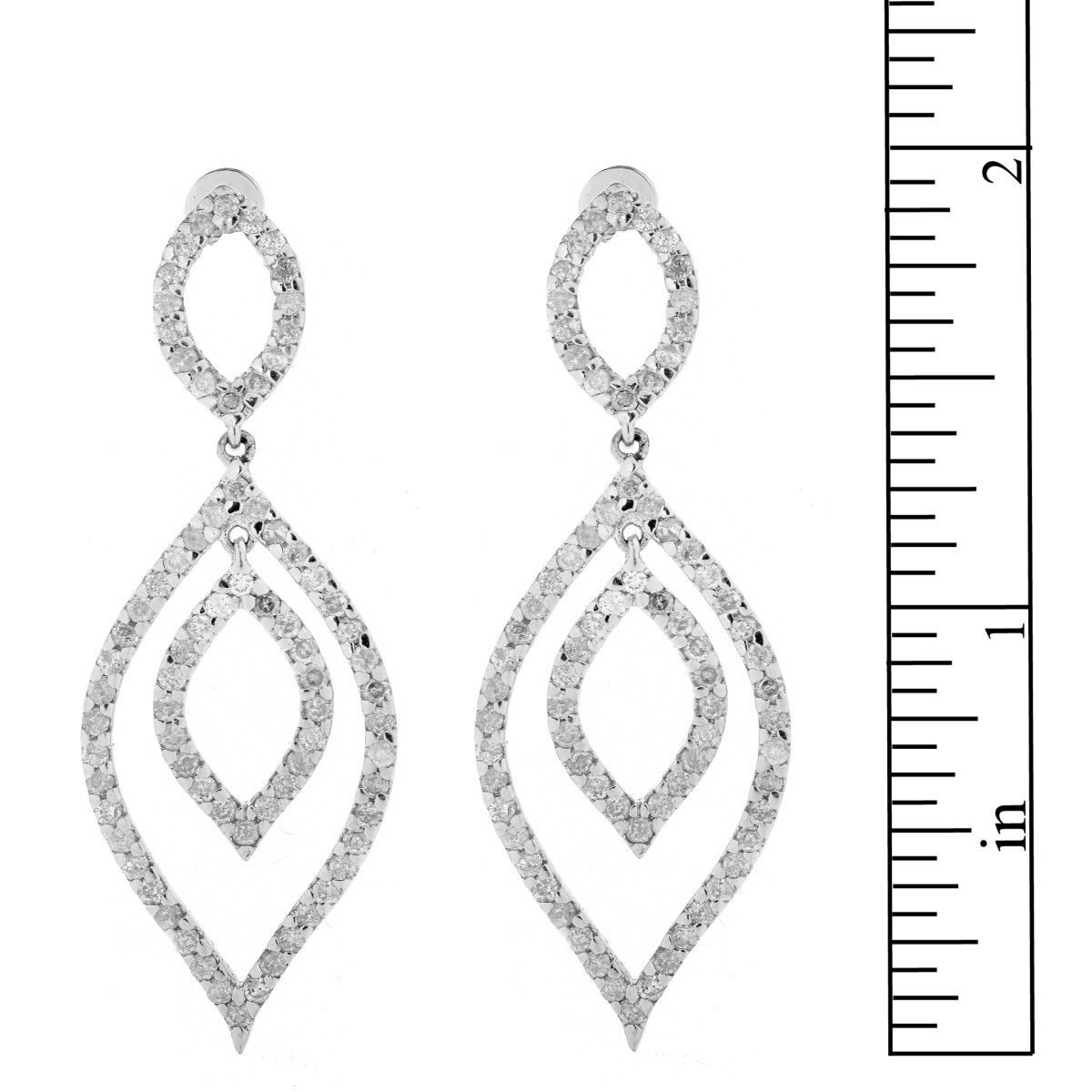 Diamond and 14K Earrings