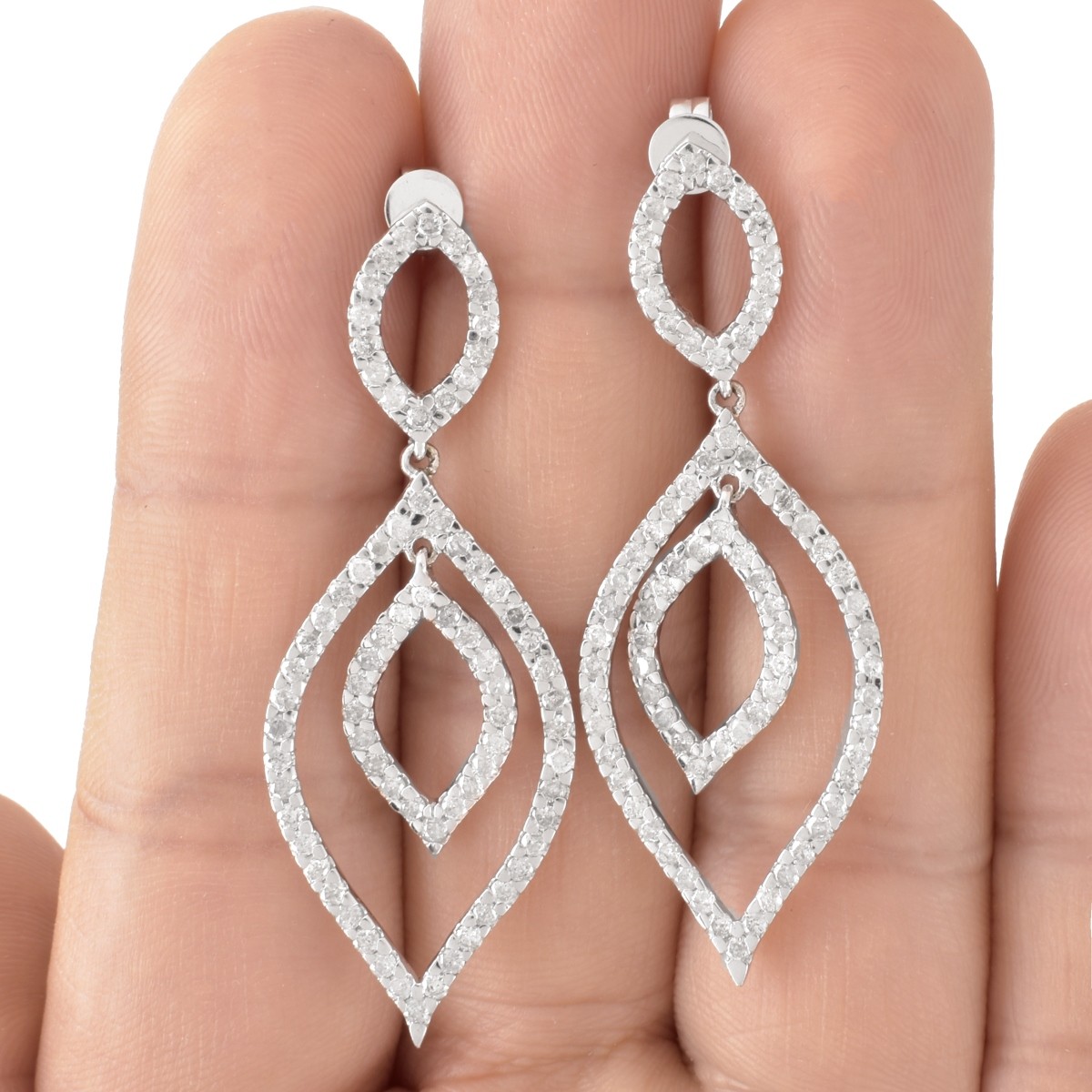 Diamond and 14K Earrings