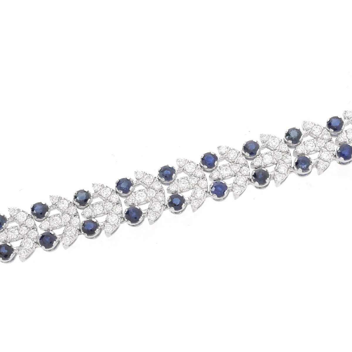 Sapphire, Diamond and 18K Bracelet