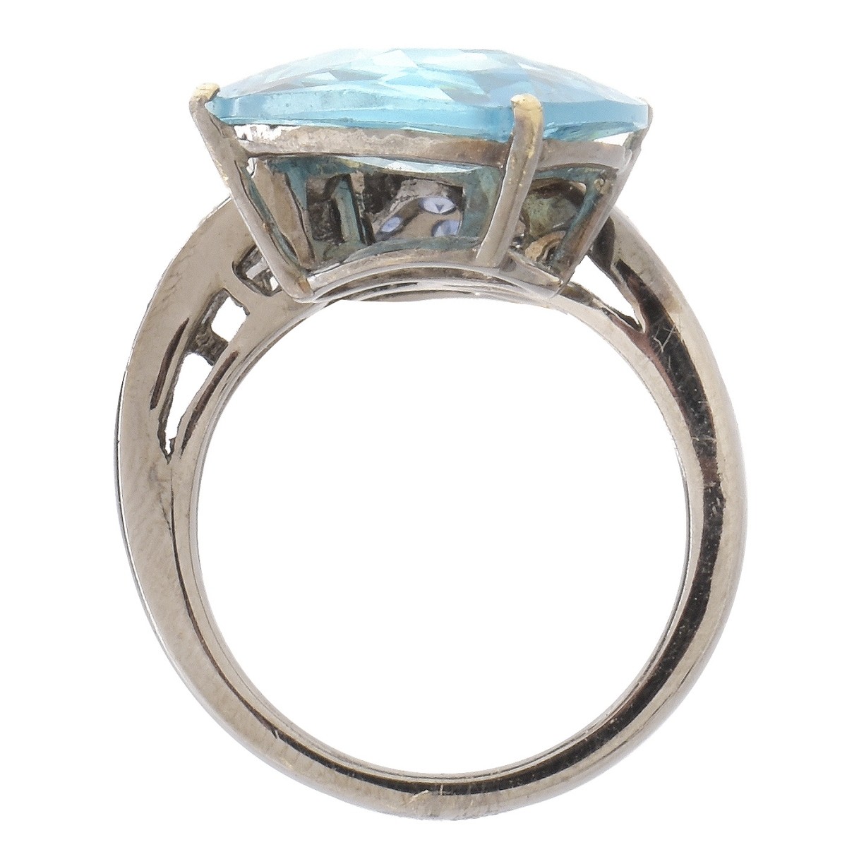 Topaz, Sapphire, Diamond and 18K Ring