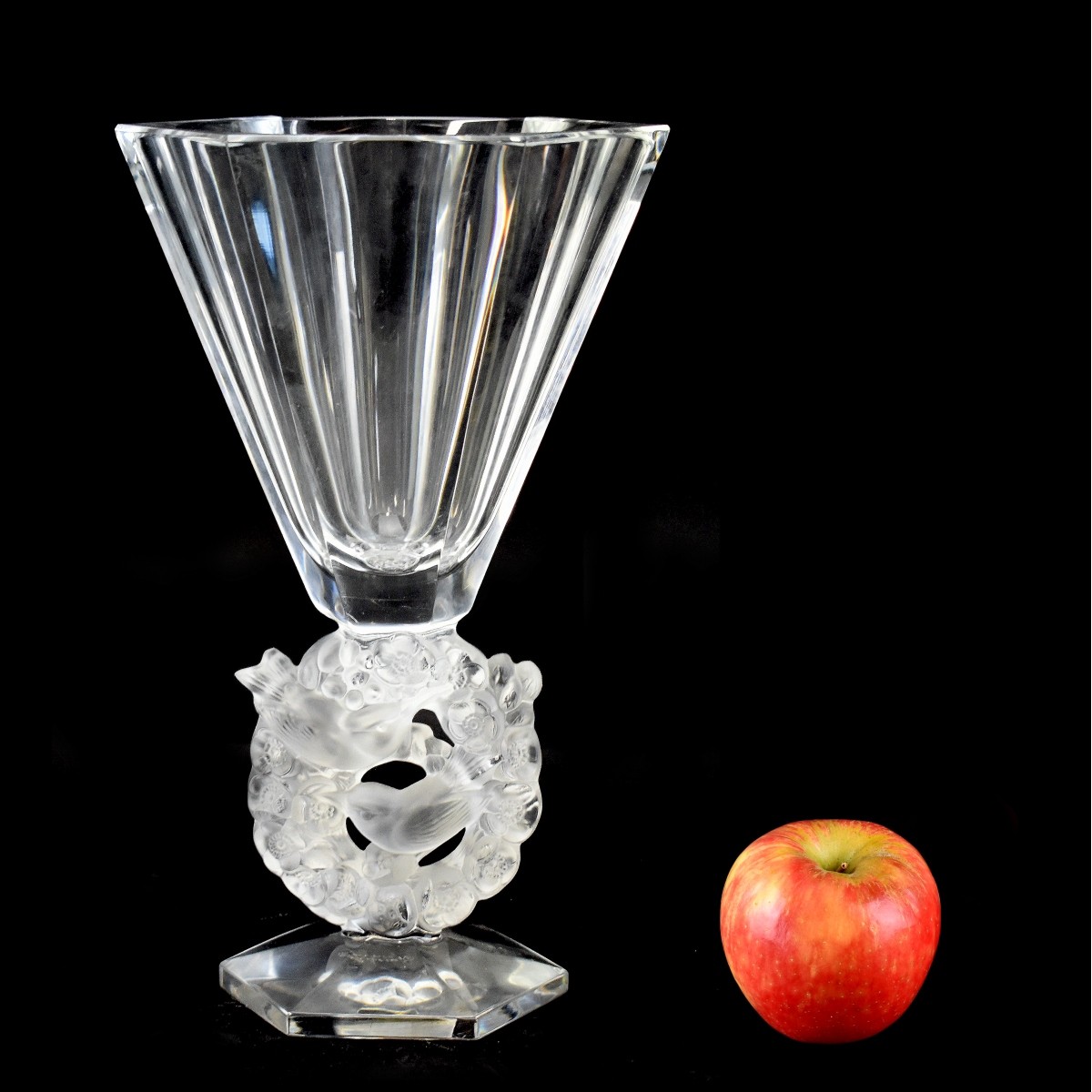 Lalique "Mesanges" Vase