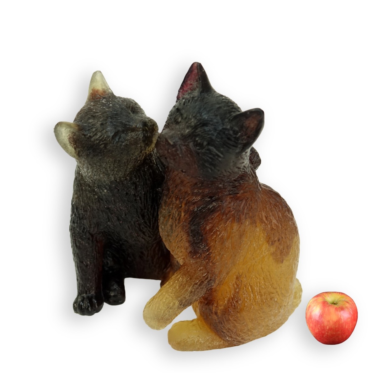 Daum Two Cats Figurine