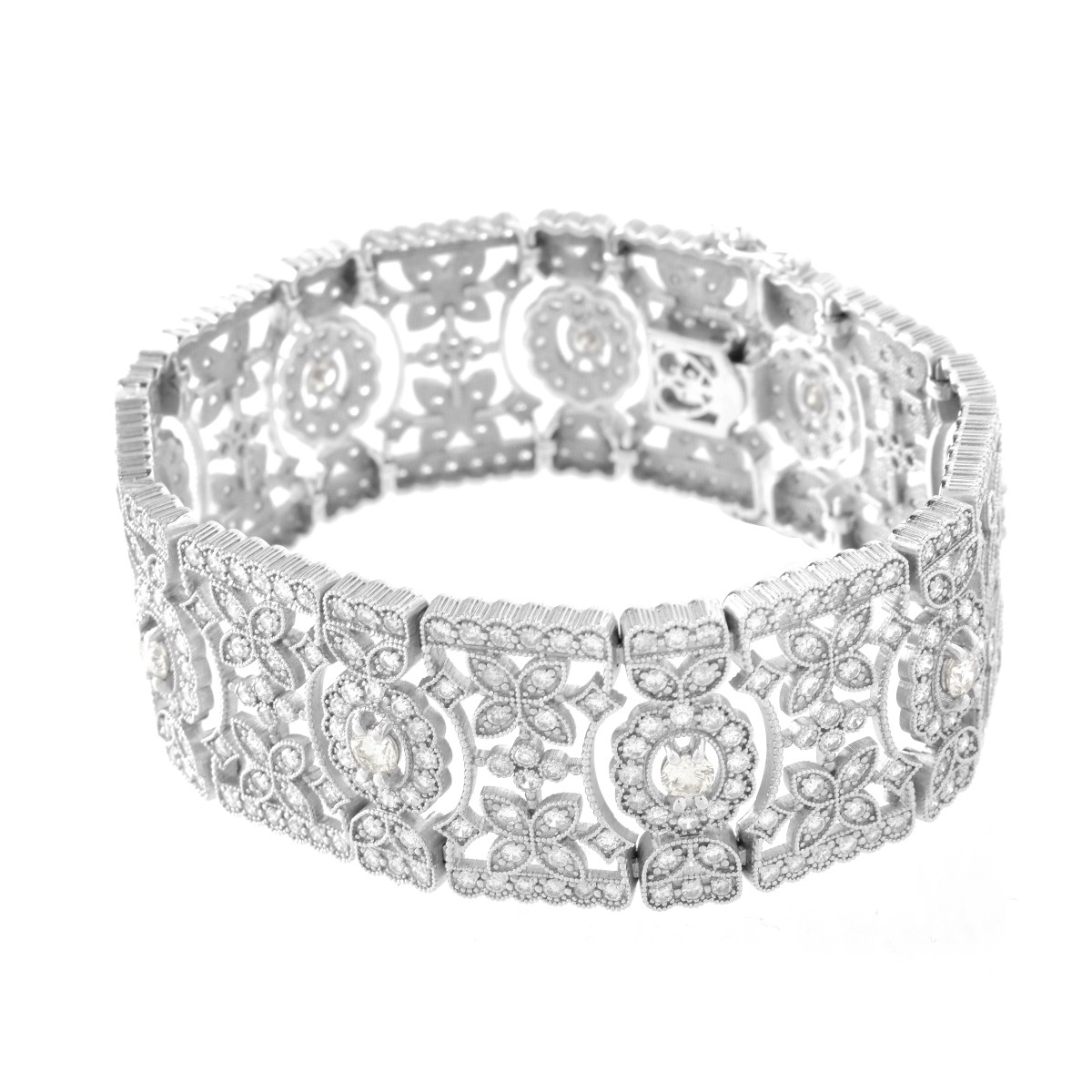 7.16ct Diamond and 18K Bracelet