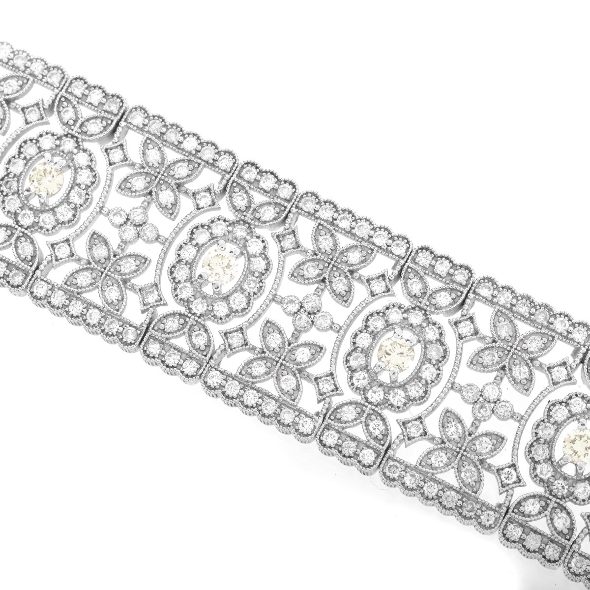 7.16ct Diamond and 18K Bracelet