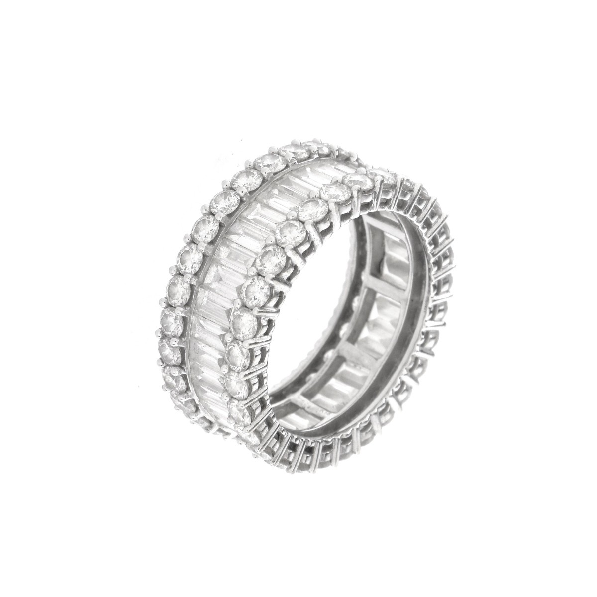 Diamond and 18K Eternity Band