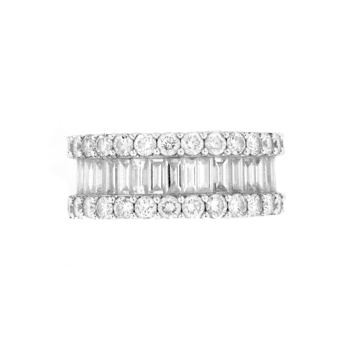 Diamond and 18K Eternity Band