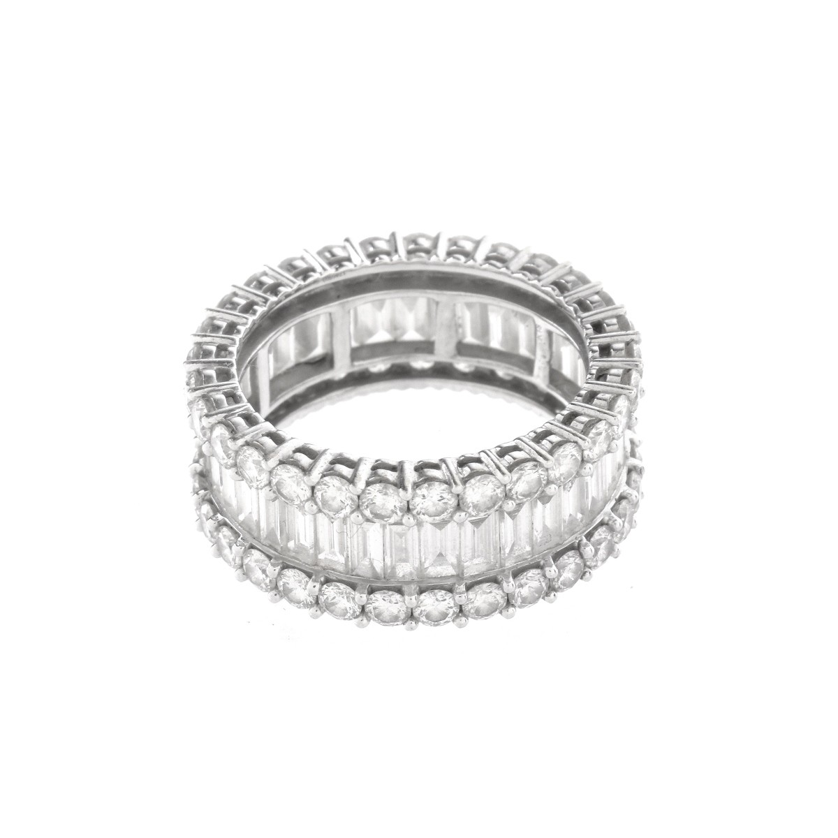 Diamond and 18K Eternity Band