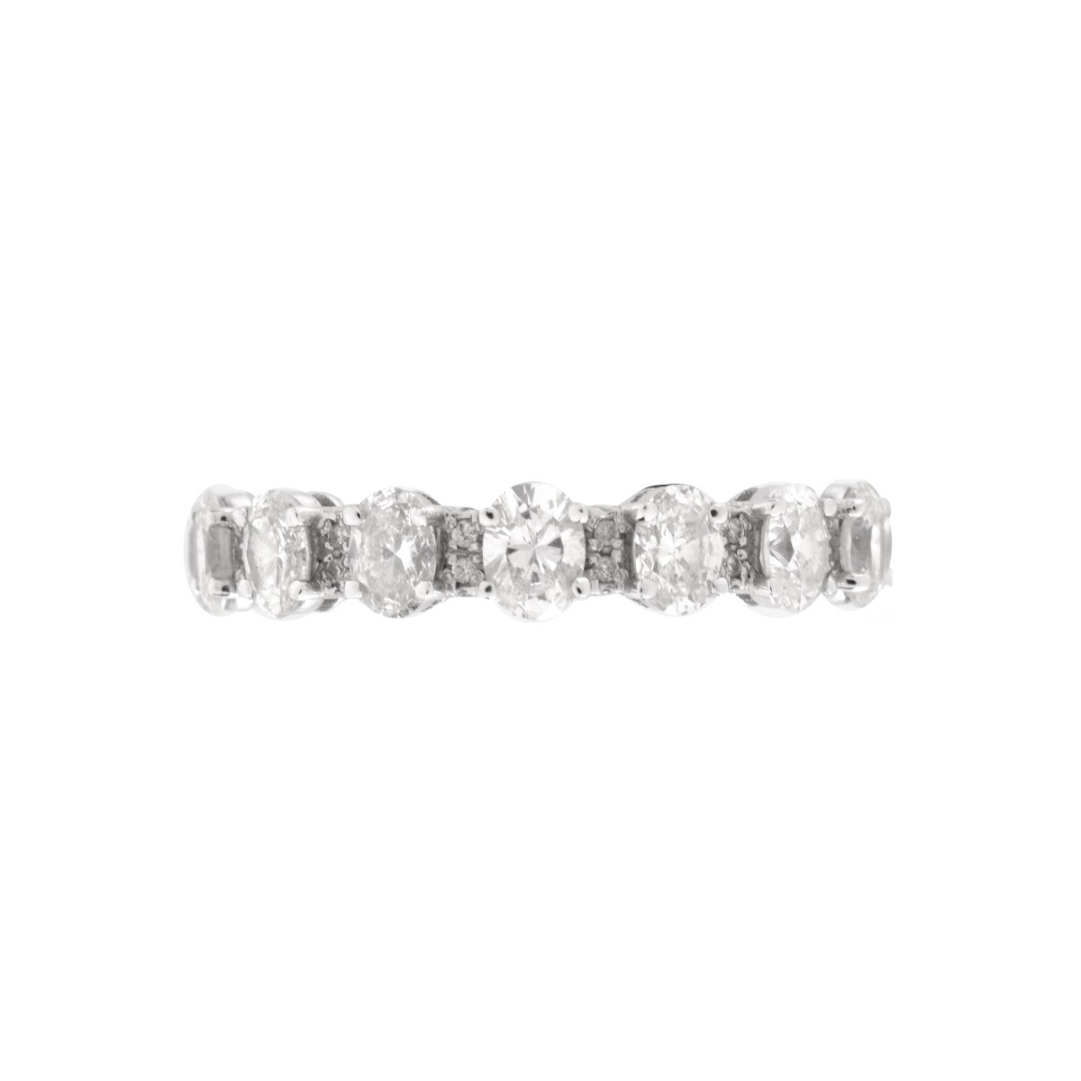 Diamond and 18K Eternity Band