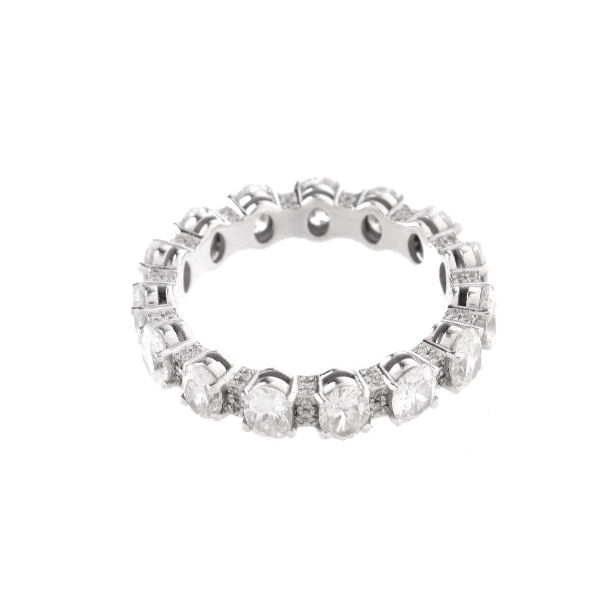 Diamond and 18K Eternity Band