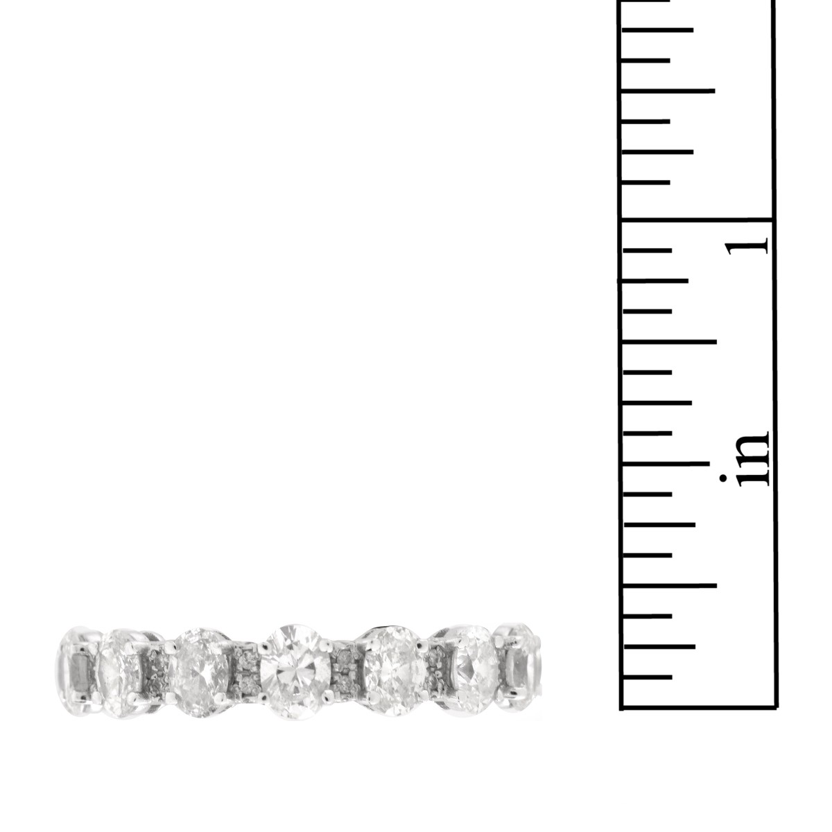 Diamond and 18K Eternity Band