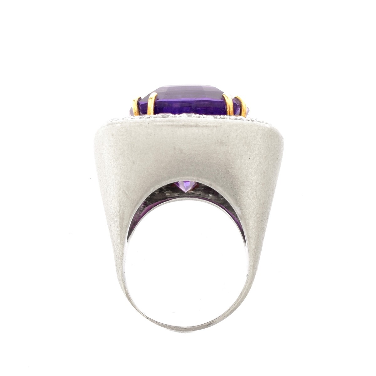 Amethyst Diamond and 14K Ring