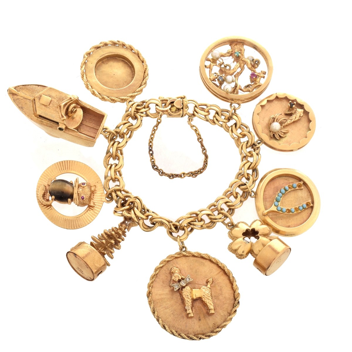 Vintage 14K Charm Bracelet