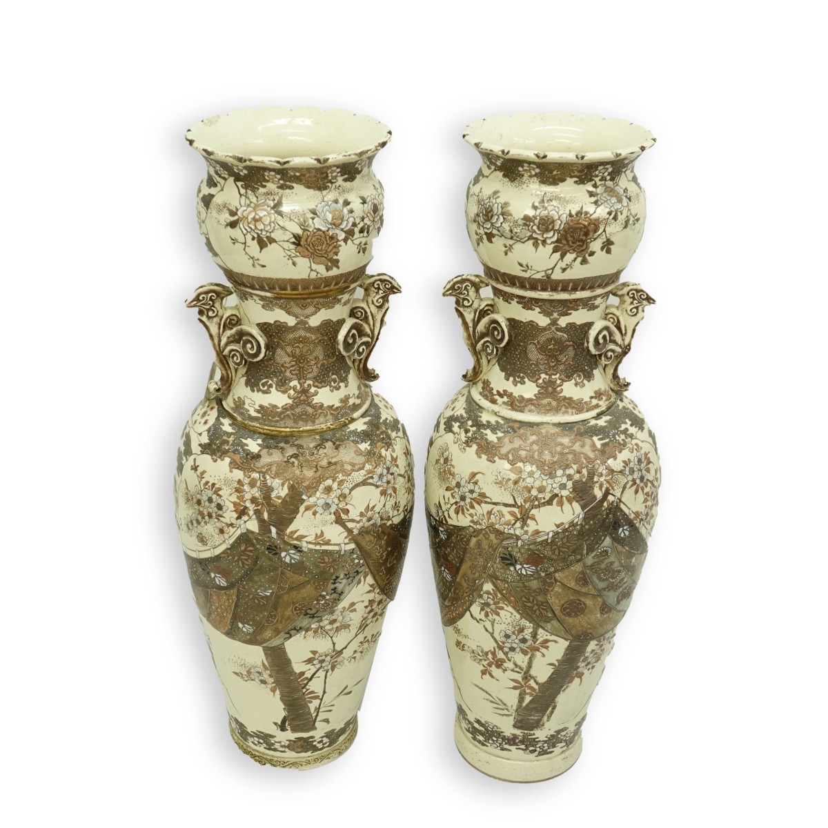 Pair of Satsuma Vases