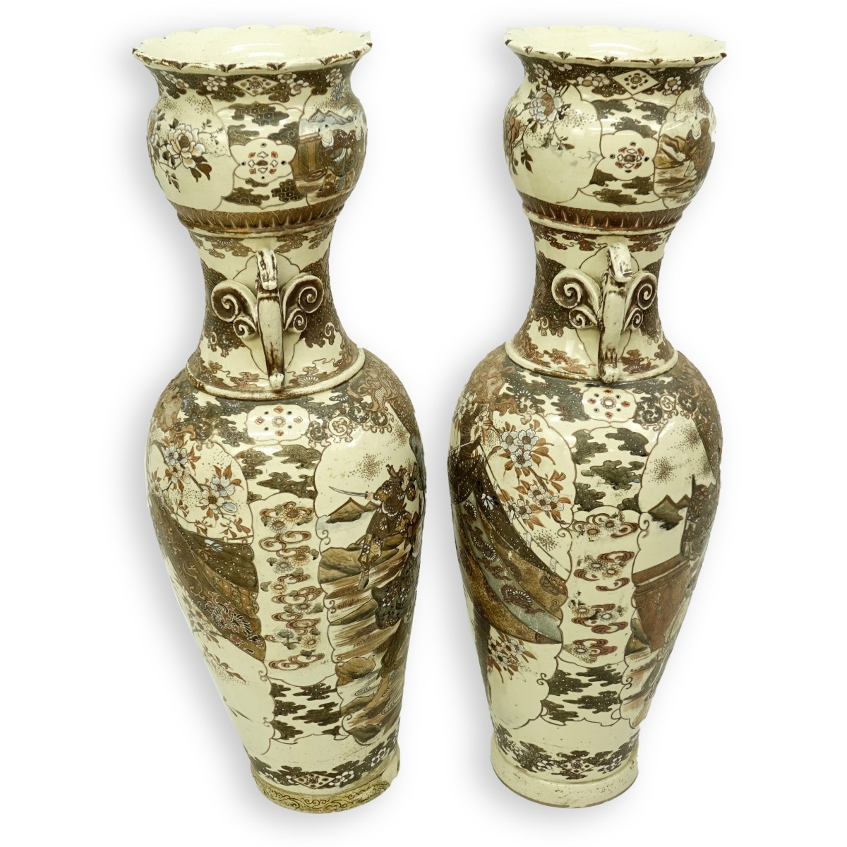 Pair of Satsuma Vases