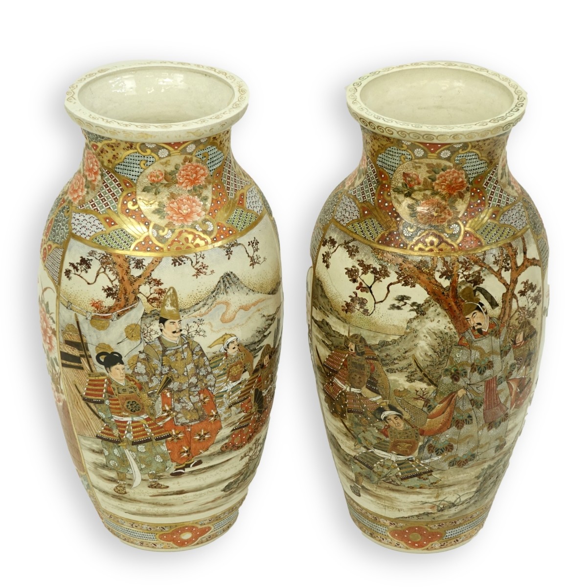 Pair of Satsuma Vases