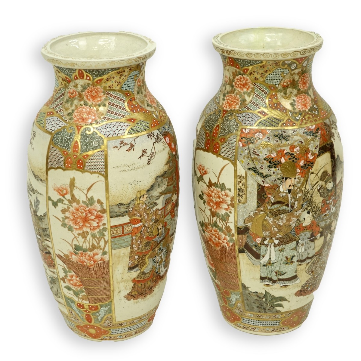 Pair of Satsuma Vases