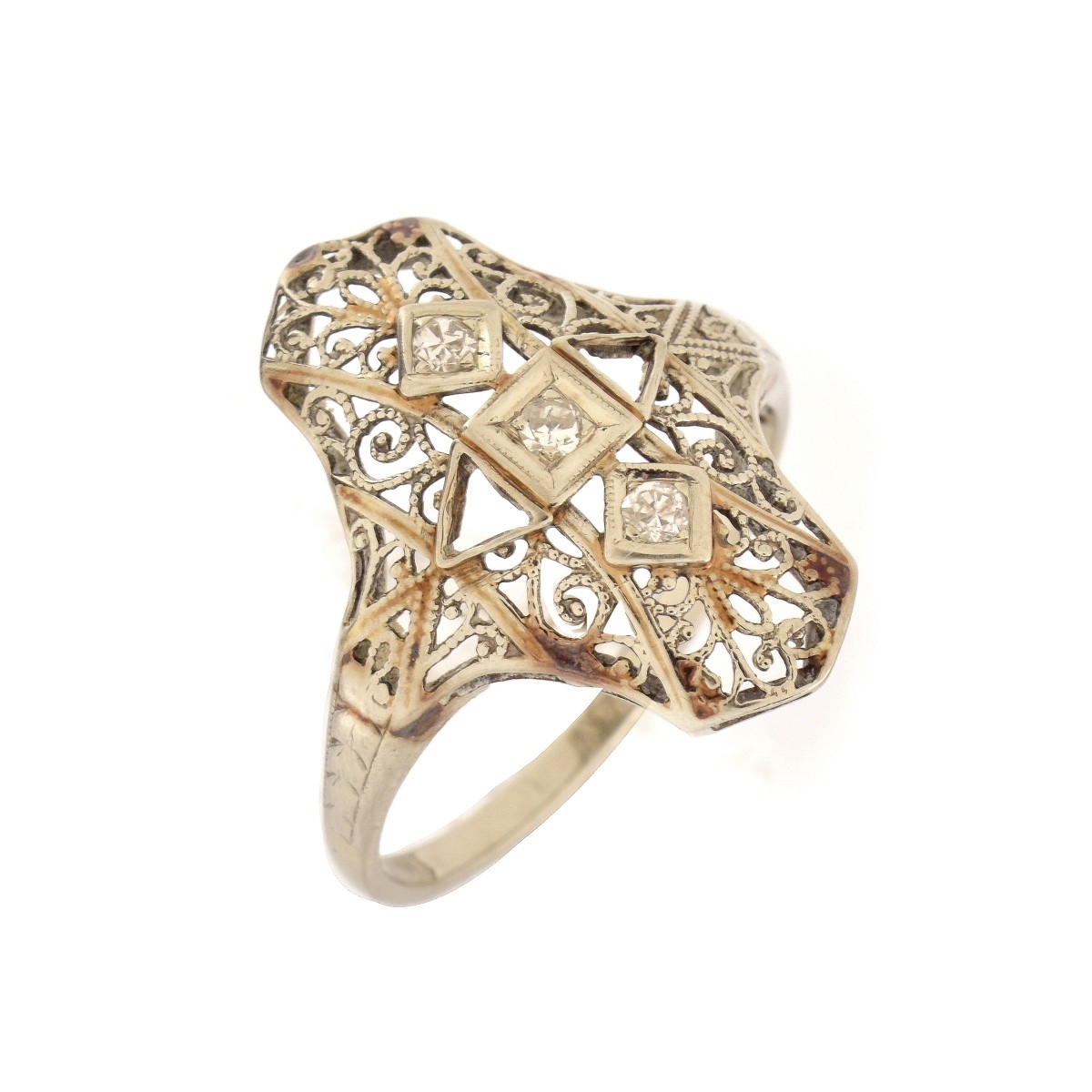 Art Deco Diamond and 14K Ring