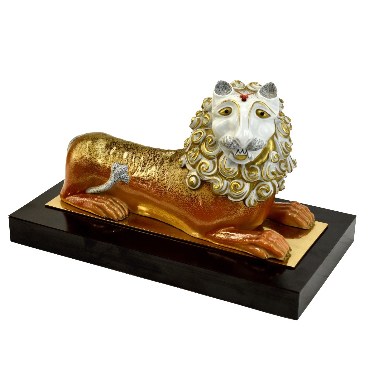 Italian Recumbent Lion Figurine