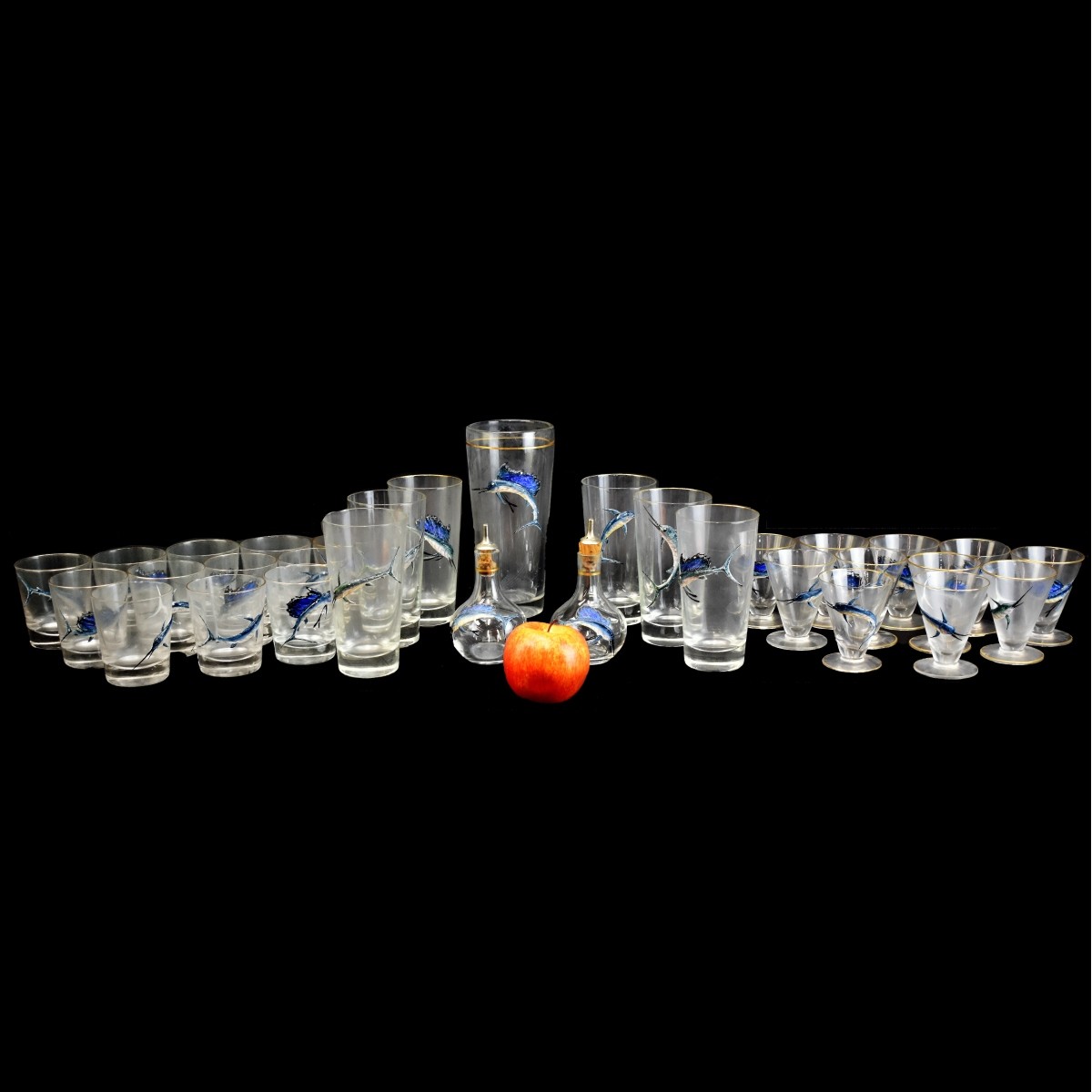 32 piece Billfish Drink Set