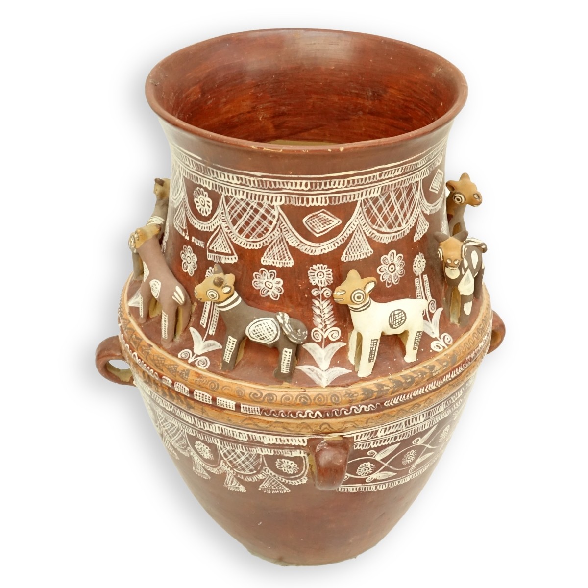 Large Peruvian Inca Style Vase