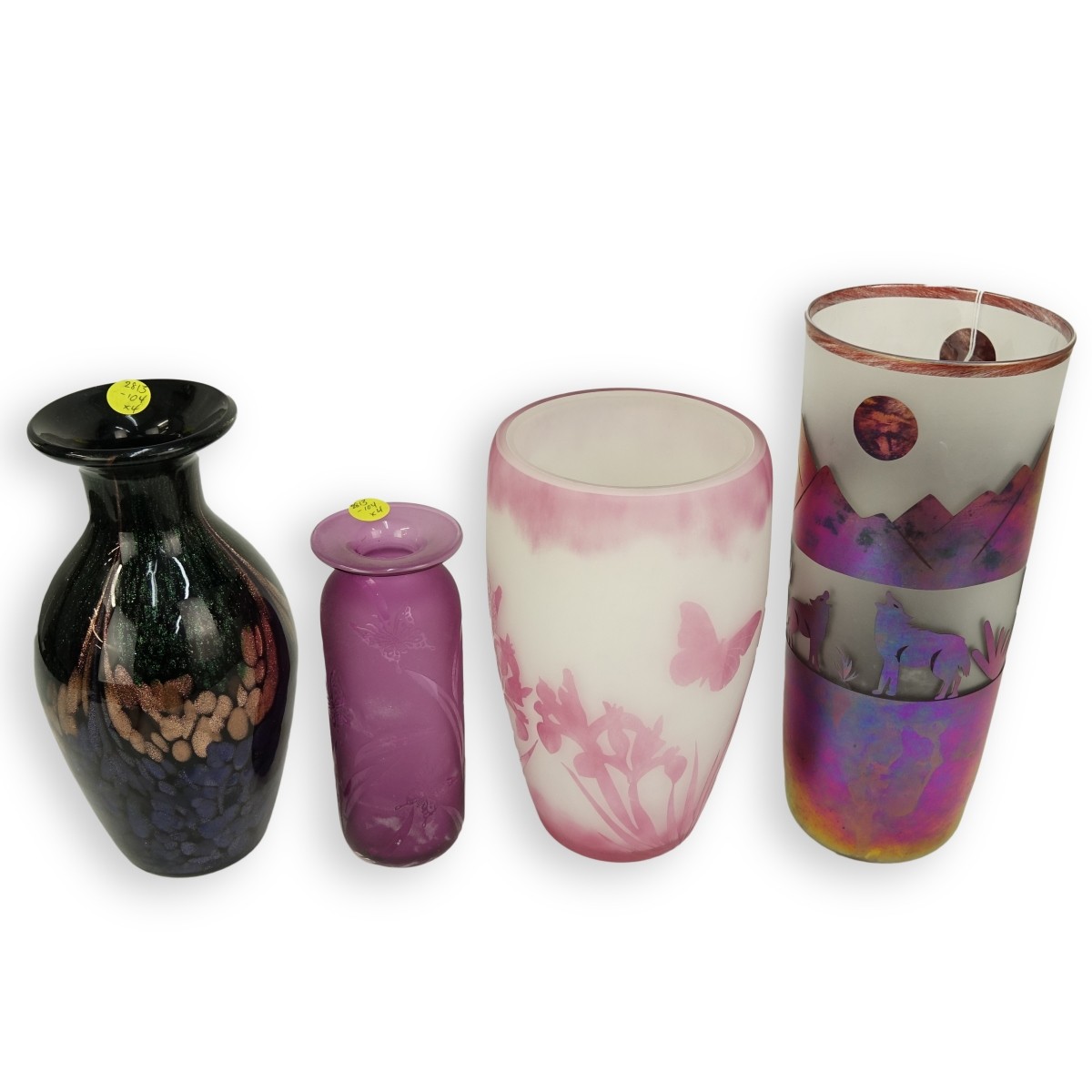 Vintage Art Glass Vases