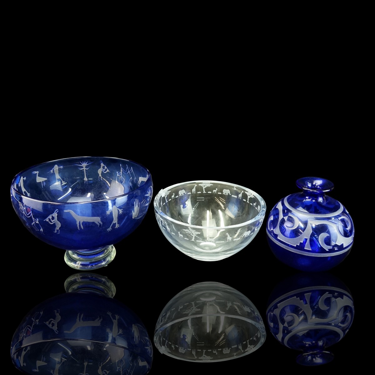 Vintage Art Glass Tableware