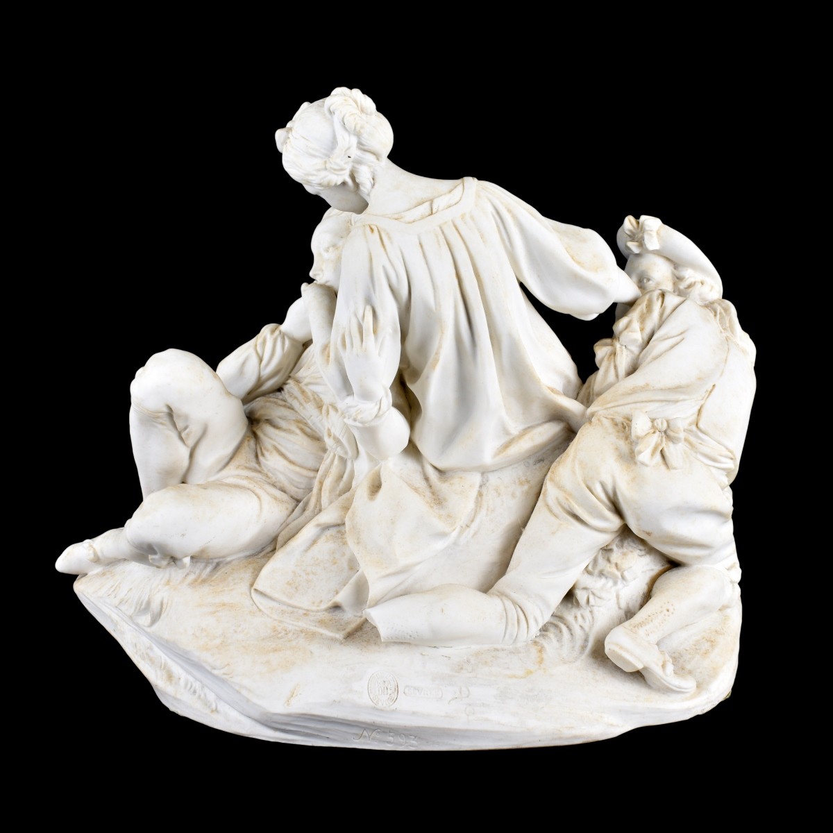 Sevres Bisque Porcelain Figure Lovers