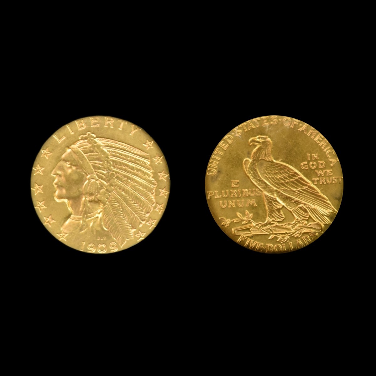 1909 Indian Head 5 Dollar