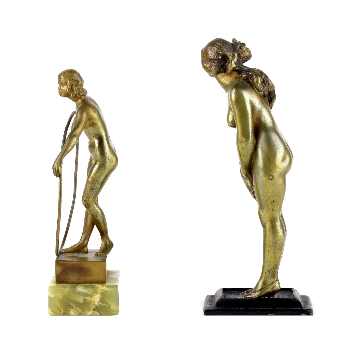 Antique Art Deco Bronze Figurines