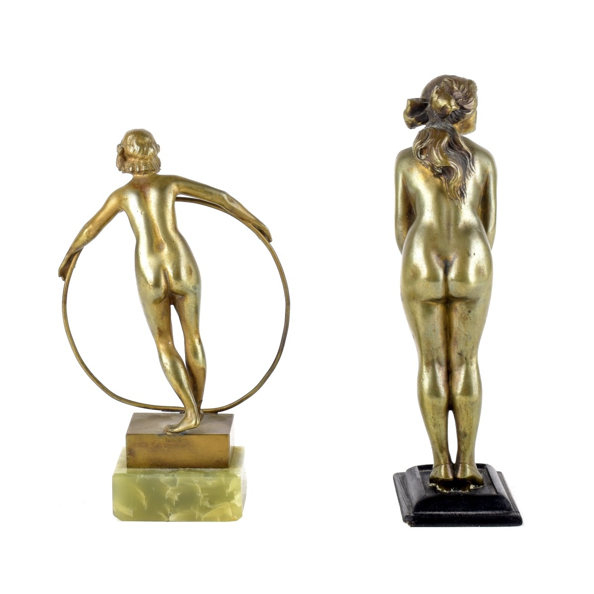 Antique Art Deco Bronze Figurines