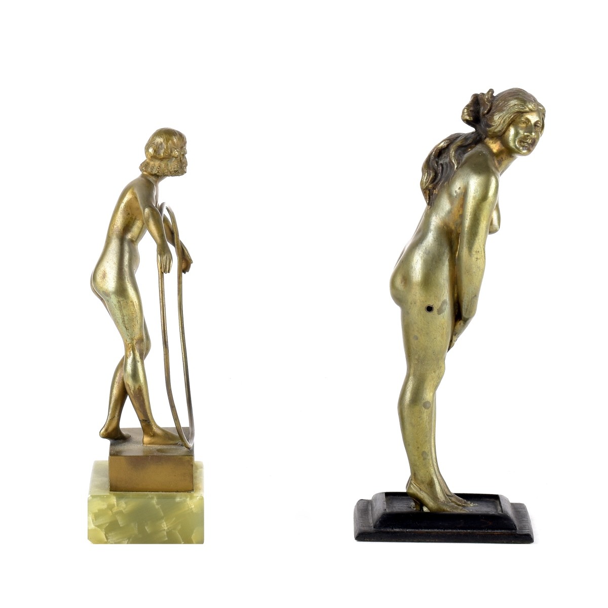 Antique Art Deco Bronze Figurines