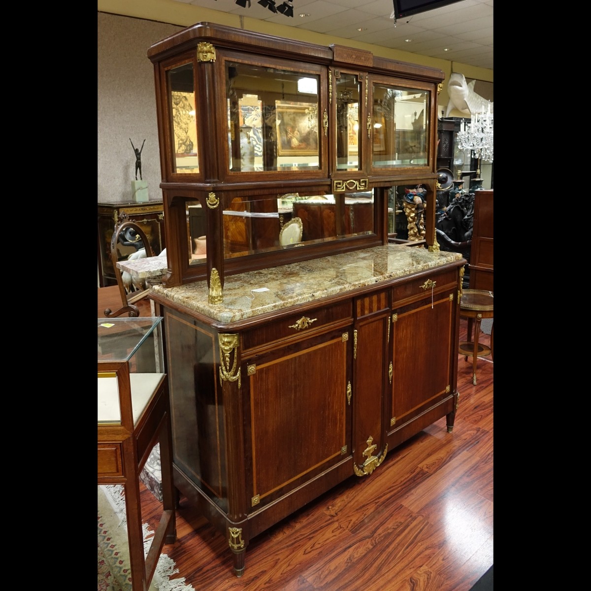 Louis XVI Style Buffet w/Cabinet Top