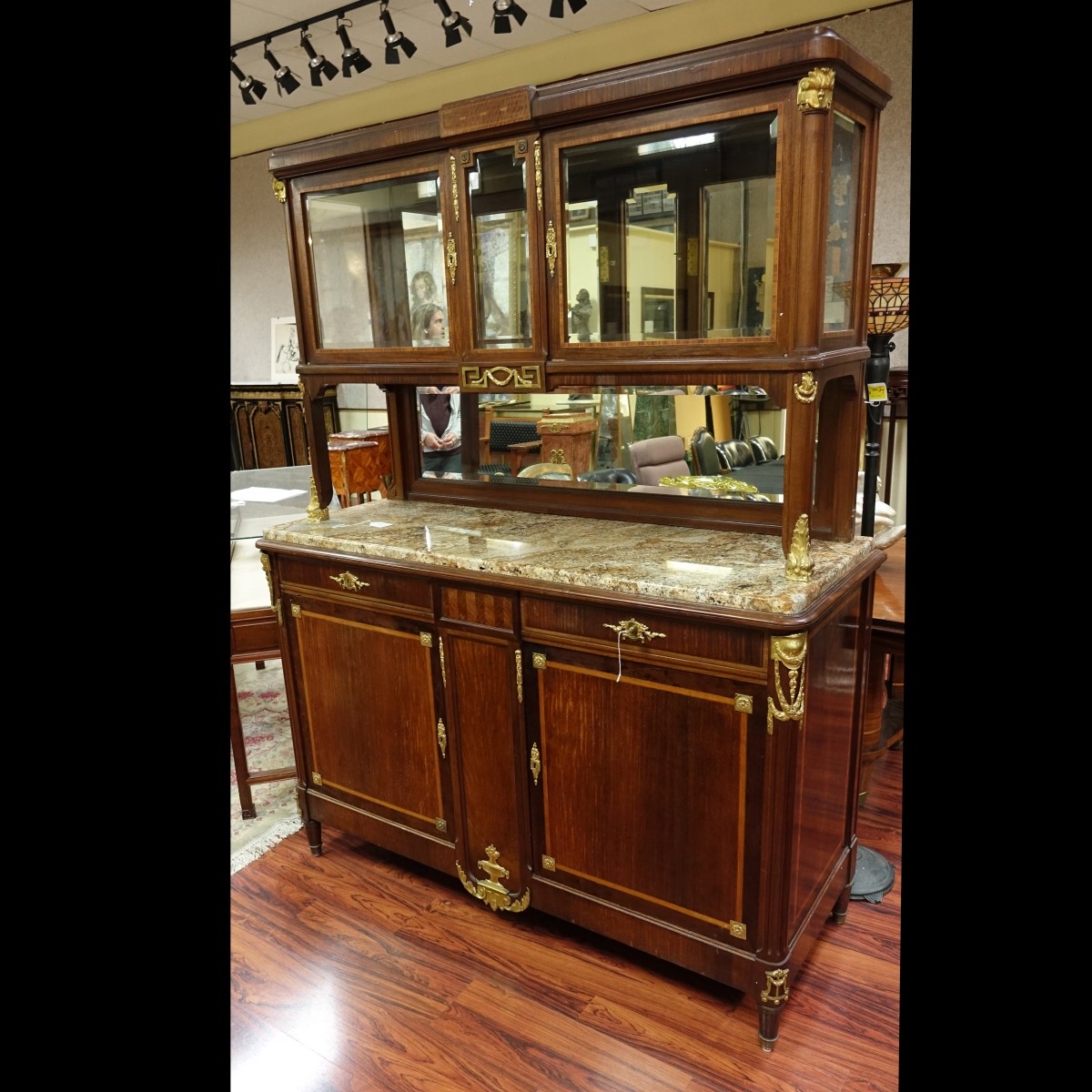 Louis XVI Style Buffet w/Cabinet Top