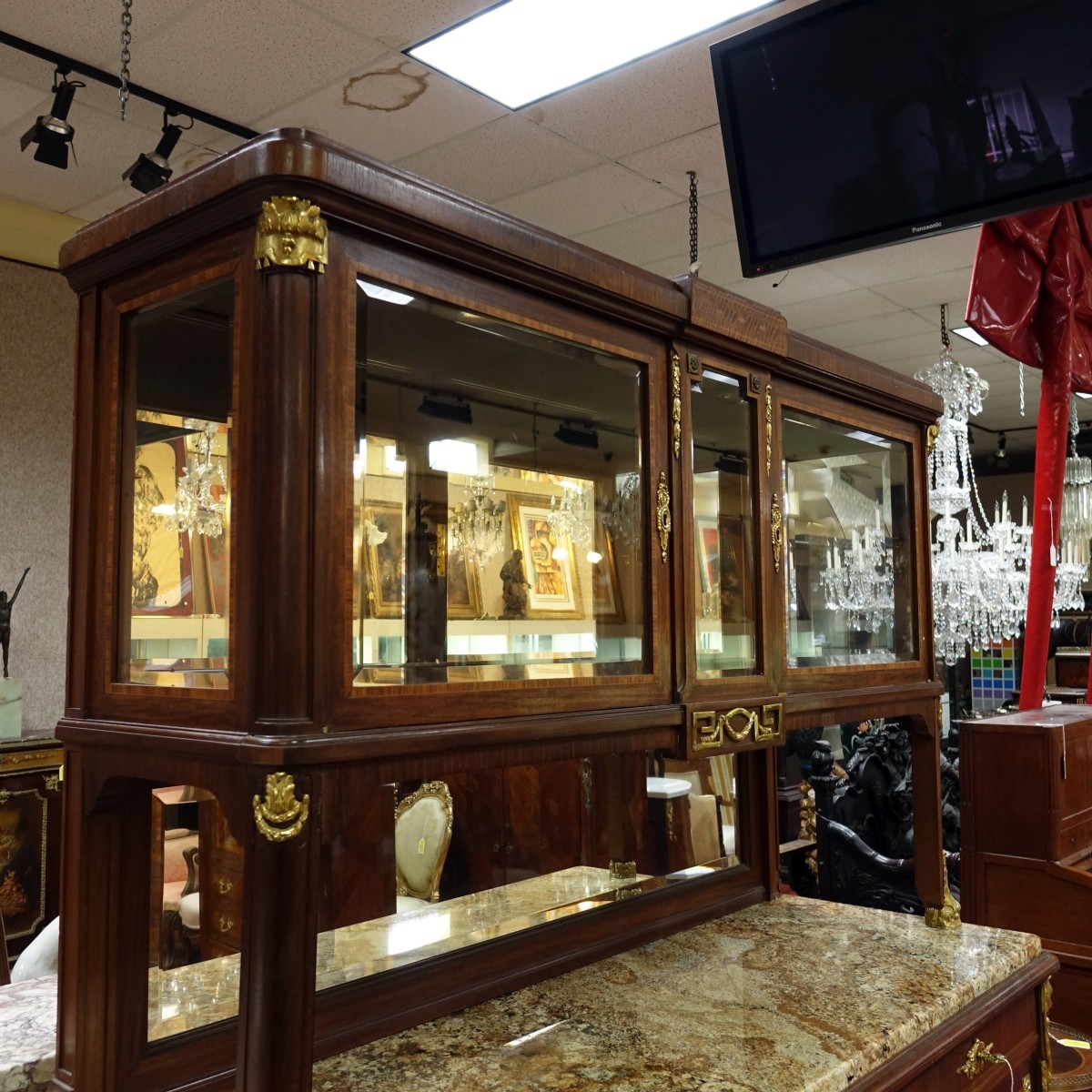 Louis XVI Style Buffet w/Cabinet Top