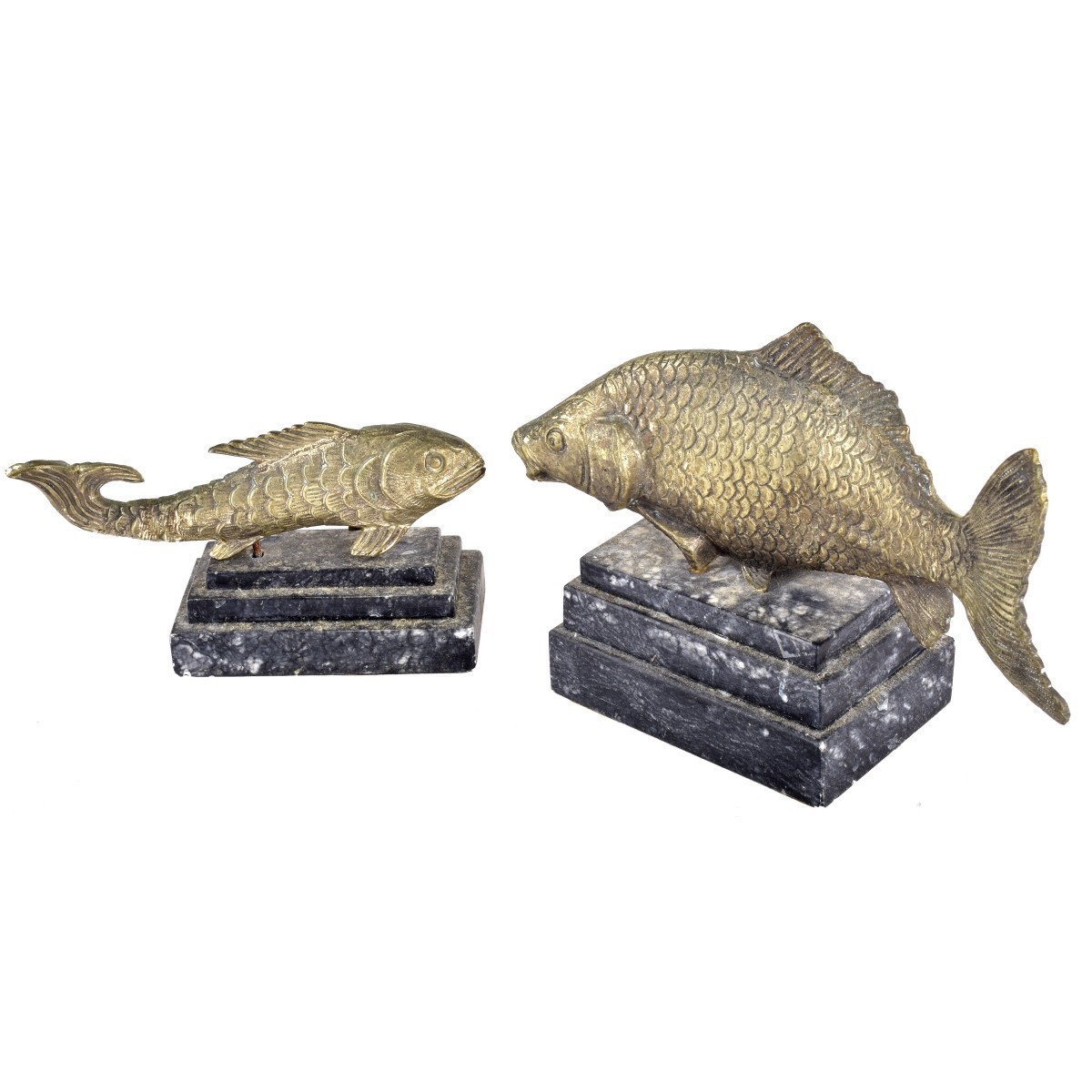 Italian Bronze Fish Sculptures