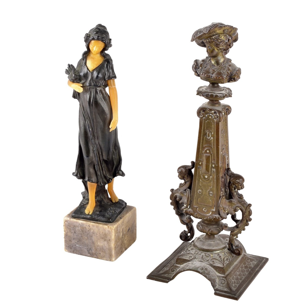 Two (2) Antique Sculptures