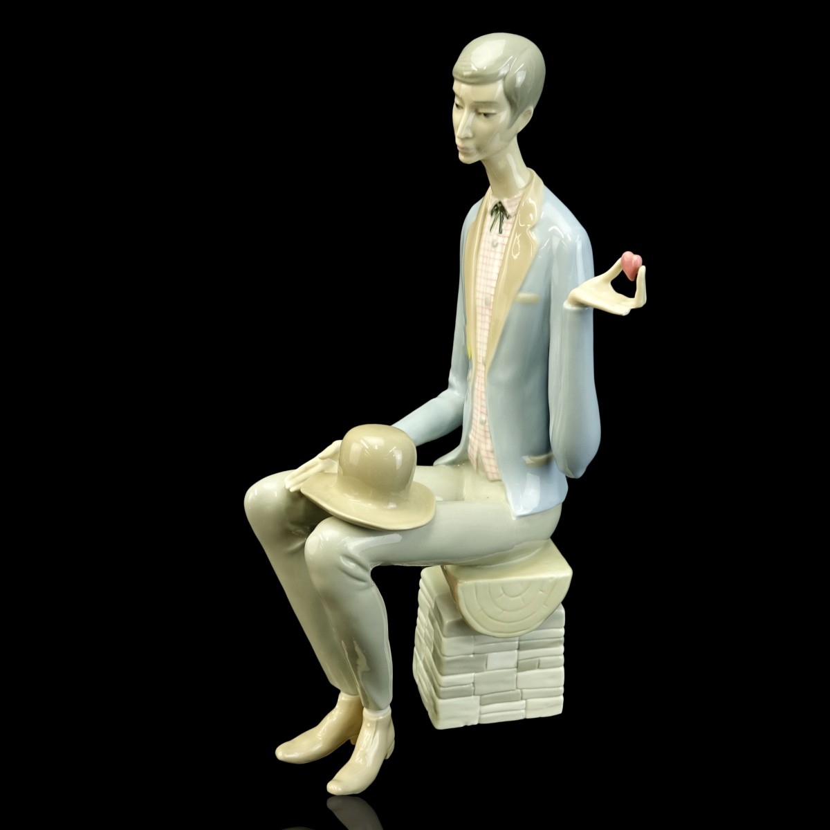 Lladro "Man Holding Heart" Figurine